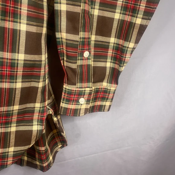 Ralph Lauren Shirt Mens Large Brown Cotton Plaid McMeel Button Down - Picture 8 of 10